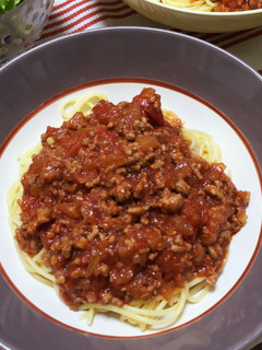 ミートソーススパゲッティ-レシピのメイン写真