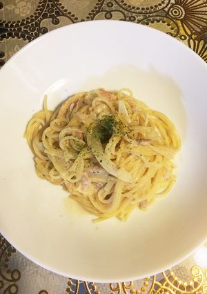 ツナとベーコンのクリームパスタ-レシピのメイン写真