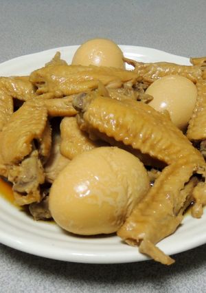 調理師さんの鶏手羽先と卵の照り煮-レシピのメイン写真