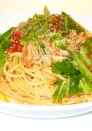 簡単パスタランチ♪ツナとトマトとキャベツ-レシピのメイン写真
