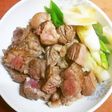 牛肩ロースDEすき焼き風ステーキ丼♪