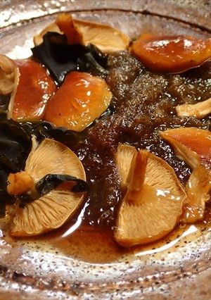 開きなめこのワイン焼きキノコ（＾＾）-レシピのメイン写真