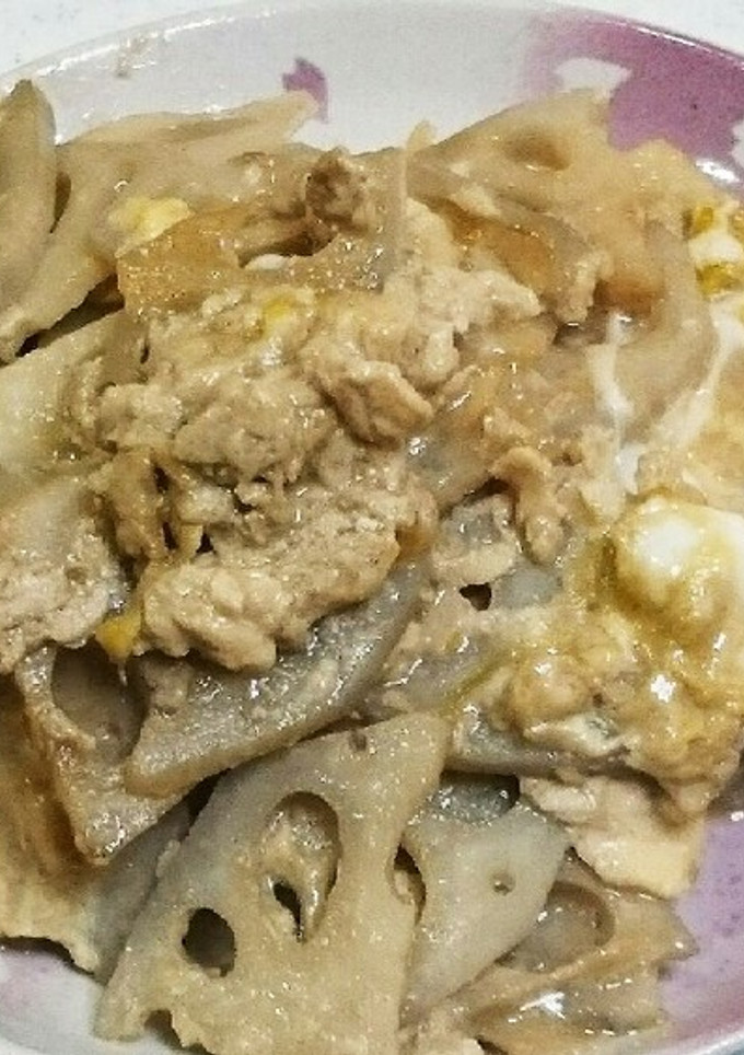 れんこんの甘辛卵とじ-レシピのメイン写真