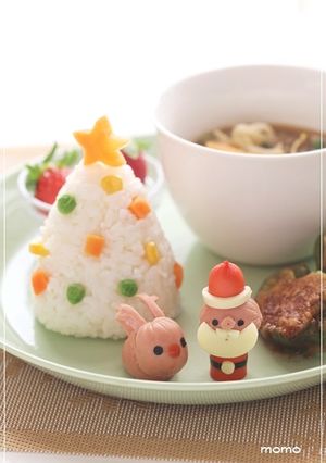 クリスマスツリーのデコごはん♡キャラご飯-レシピのメイン写真