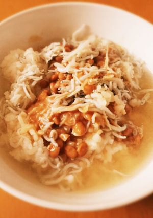 ☆簡単ズボラ飯☆納豆味噌茶漬け☆-レシピのメイン写真