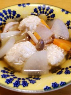 胃腸に優しい♡体ポカポカ♪♪鶏団子スープ-レシピのメイン写真
