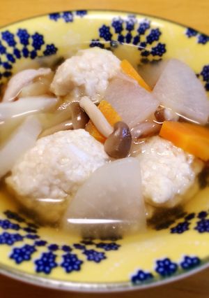 胃腸に優しい♡体ポカポカ♪♪鶏団子スープ-レシピのメイン写真
