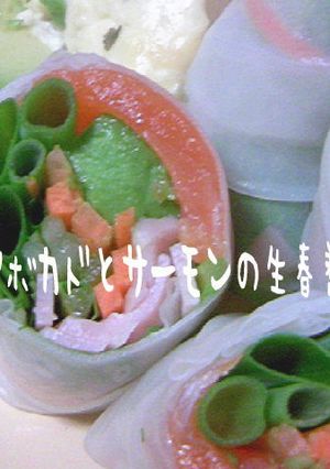 アボサーモン生春巻き♪-レシピのメイン写真