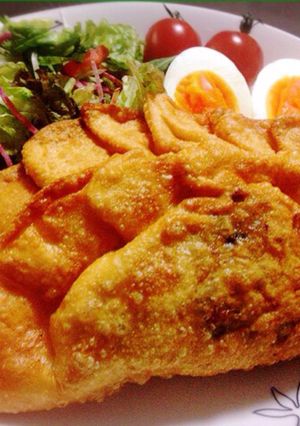とにかくデカイ！ジャンボ揚げ餃子♪-レシピのメイン写真