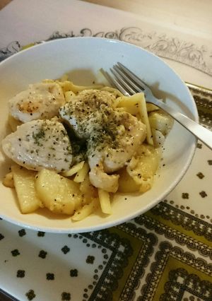 鶏肉とりんごの爽やかソテー-レシピのメイン写真