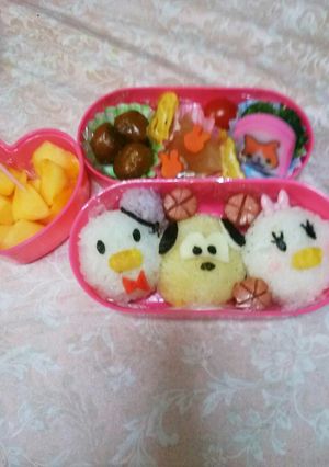 ツムツムキャラ弁☆ドナルド&デイジー他-レシピのメイン写真