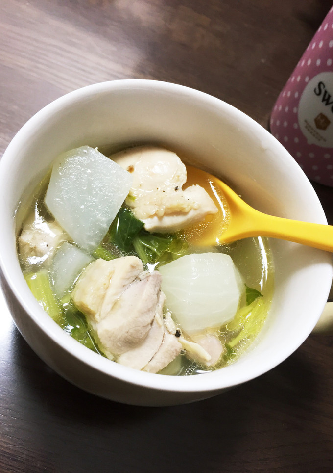 簡単♪かぶと鶏肉のぽかぽか塩スープ-レシピのメイン写真