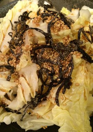 簡単一品☆白菜の塩昆布胡麻サラダ-レシピのメイン写真