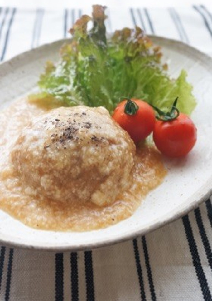 とろろポン酢と黒胡椒の和風ハンバーグ☆-レシピのメイン写真