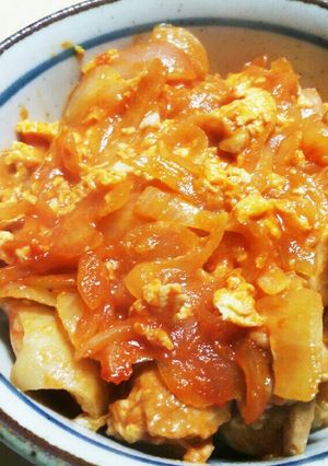 赤い親子丼!?-レシピのメイン写真