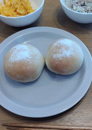ホームベーカリーで生地だけ作る白パン-レシピのメイン写真
