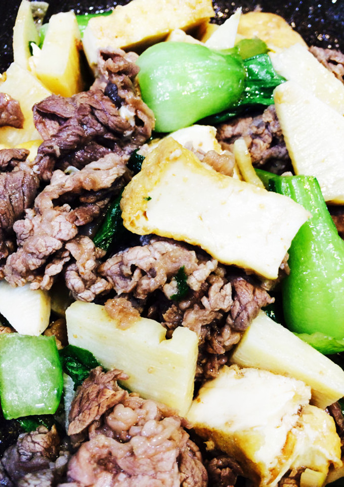 ご飯が進む♪牛肉と厚揚げの中華風炒め物-レシピのメイン写真
