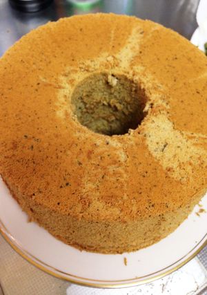 緑茶シフォンケーキ-レシピのメイン写真