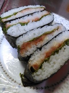 明太マヨレタスのおにぎらず-レシピのメイン写真