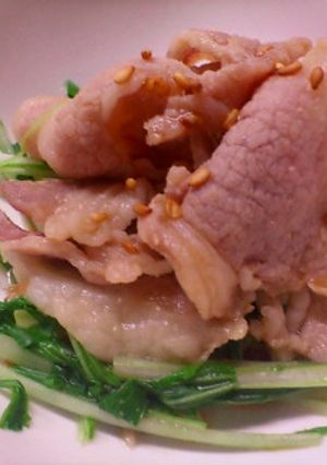 ゆで豚のからし醤油あえ-レシピのメイン写真