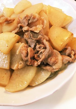 早くて美味い♡大根と豚肉の炒め煮！-レシピのメイン写真
