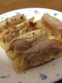 ウィンナーの餃子の皮巻き-レシピのメイン写真
