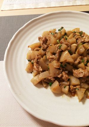 *♧豚肉とこんにゃくの味噌炒め♧*-レシピのメイン写真