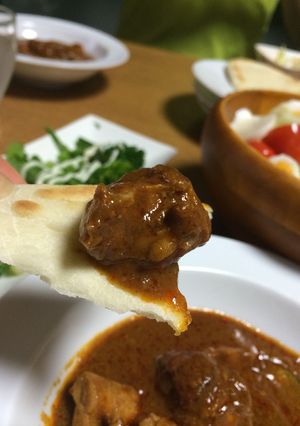 無印良品のナンとチキンバターカレー-レシピのメイン写真