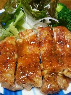 鶏もも肉の粒マスタード照り焼き-レシピのメイン写真