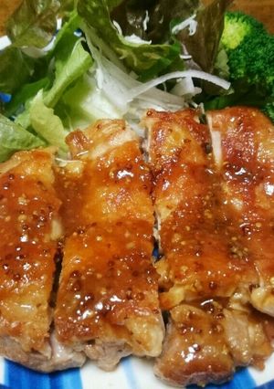 鶏もも肉の粒マスタード照り焼き-レシピのメイン写真