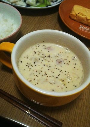 【簡単】白菜の和風豆乳スープ-レシピのメイン写真