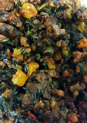 簡単かぶ大根葉のカレーおにぎり具大量消費-レシピのメイン写真