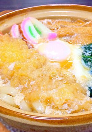 超簡単!麺つゆで一発♡鍋焼きうどん♡-レシピのメイン写真