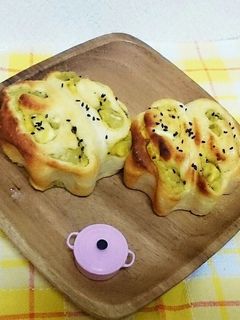 さつま芋クリームロールパン-レシピのメイン写真