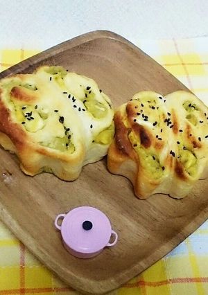 さつま芋クリームロールパン-レシピのメイン写真