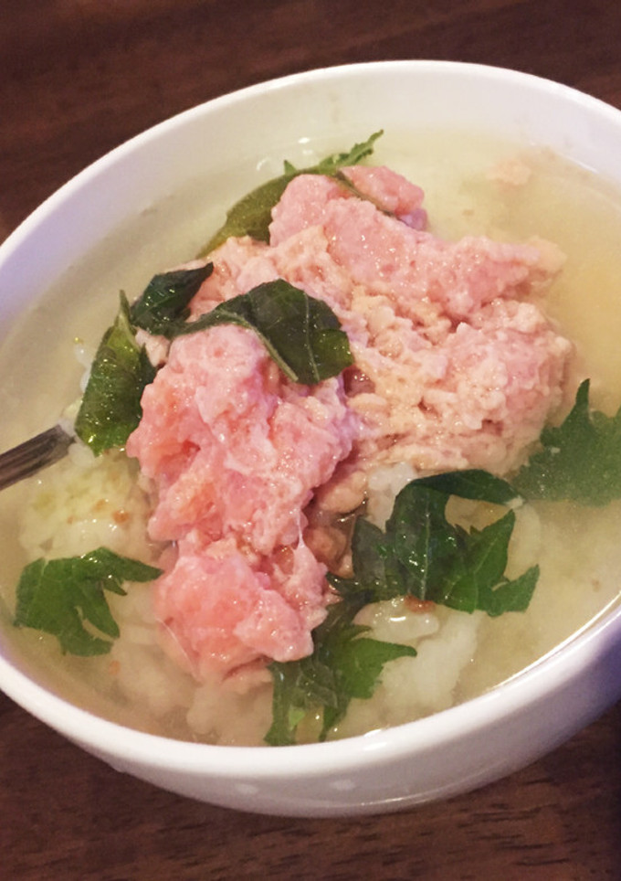 マグロのたたき茶漬け-レシピのメイン写真