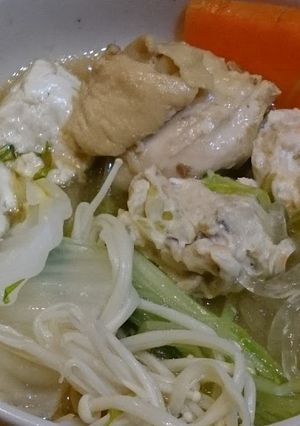 我が家のしっかり鶏つくね(鍋用)-レシピのメイン写真
