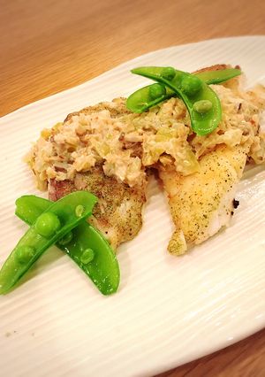鯛のムニエル クリームソース添え-レシピのメイン写真