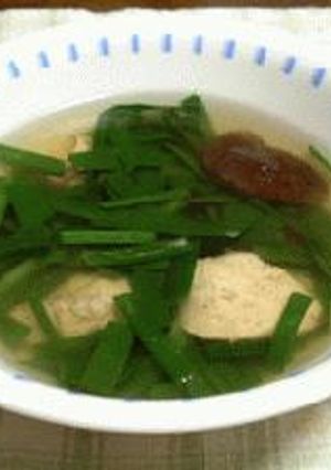 にらと鶏肉のスープ-レシピのメイン写真
