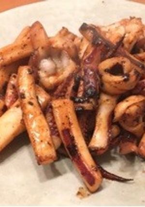 ごま油のイカ醤油バター-レシピのメイン写真