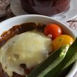 ハンバーグカレーグラタン