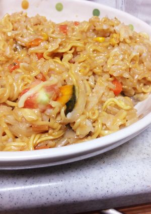 冬にぴったり(?) ラーメンリゾット!w-レシピのメイン写真