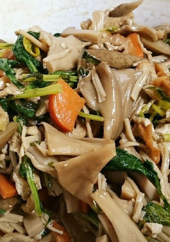 きのこと根菜のすき焼き風-レシピのメイン写真