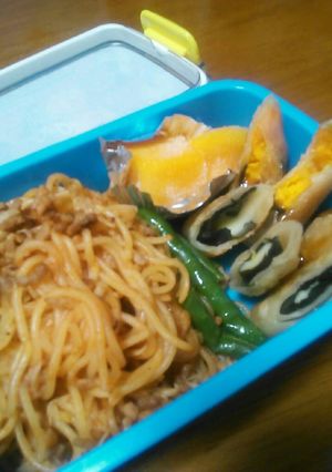 チビ冬の弁当*そぼろスパゲティ-レシピのメイン写真