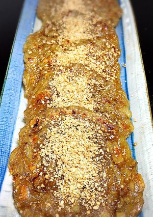 ゴマ香る〜♡ごぼうがモチモチごぼう餅-レシピのメイン写真