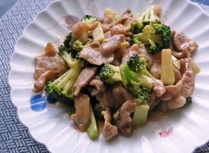 ブロッコリーと豚こま肉の中華炒め-レシピのメイン写真