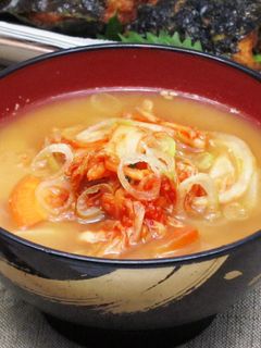 キムチ入り豚汁-レシピのメイン写真