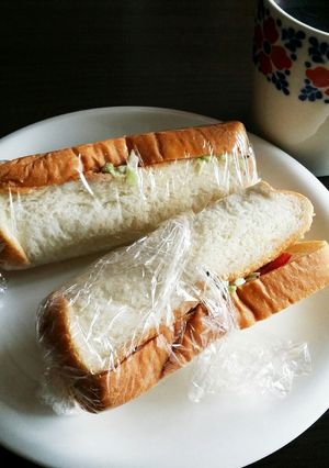 朝の簡単サンド☆トマト&キャベツ-レシピのメイン写真