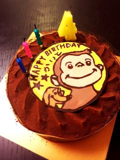 簡単おさるのジョージのチョコプレート★-レシピのメイン写真