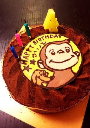 簡単おさるのジョージのチョコプレート★-レシピのメイン写真